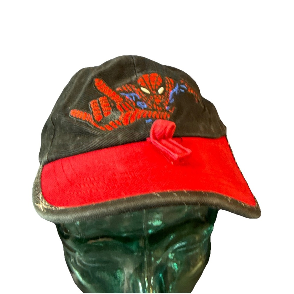 Universal Studios Baseball Hat Marvel Embroidered Spiderman Kids Black&Red